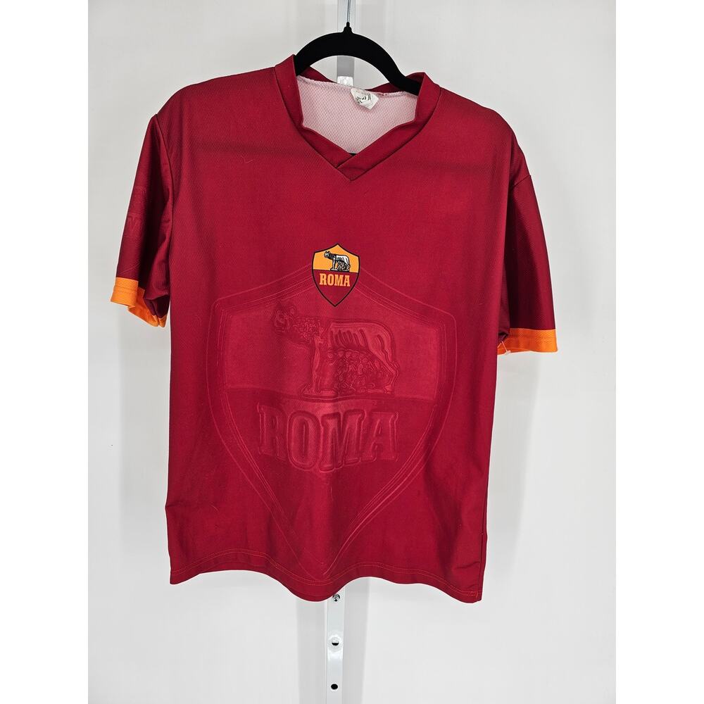 Vintage Y2K ROMA TOTTI Soccer Futbol  JERSEY Size S Red